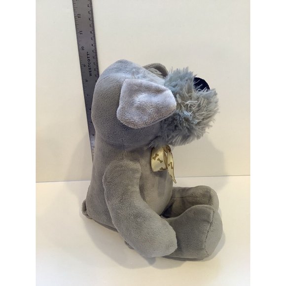 Royal Plush Toys Plush Gray Schnauzer Dog Stuffed Animal Soft Toy - Picture 3 of 7